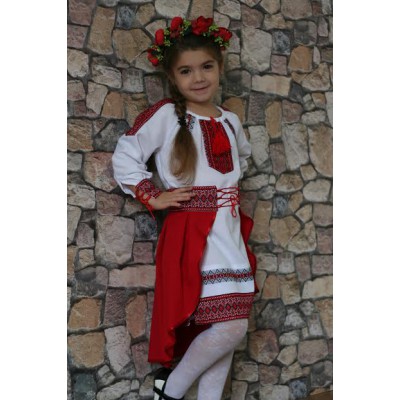 Embroidered costume for girl "Ukrainian Girl"